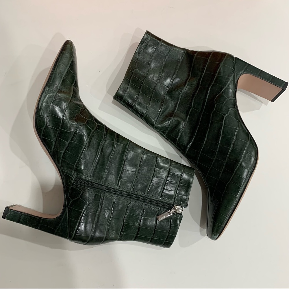Schutz Green Croc Boots